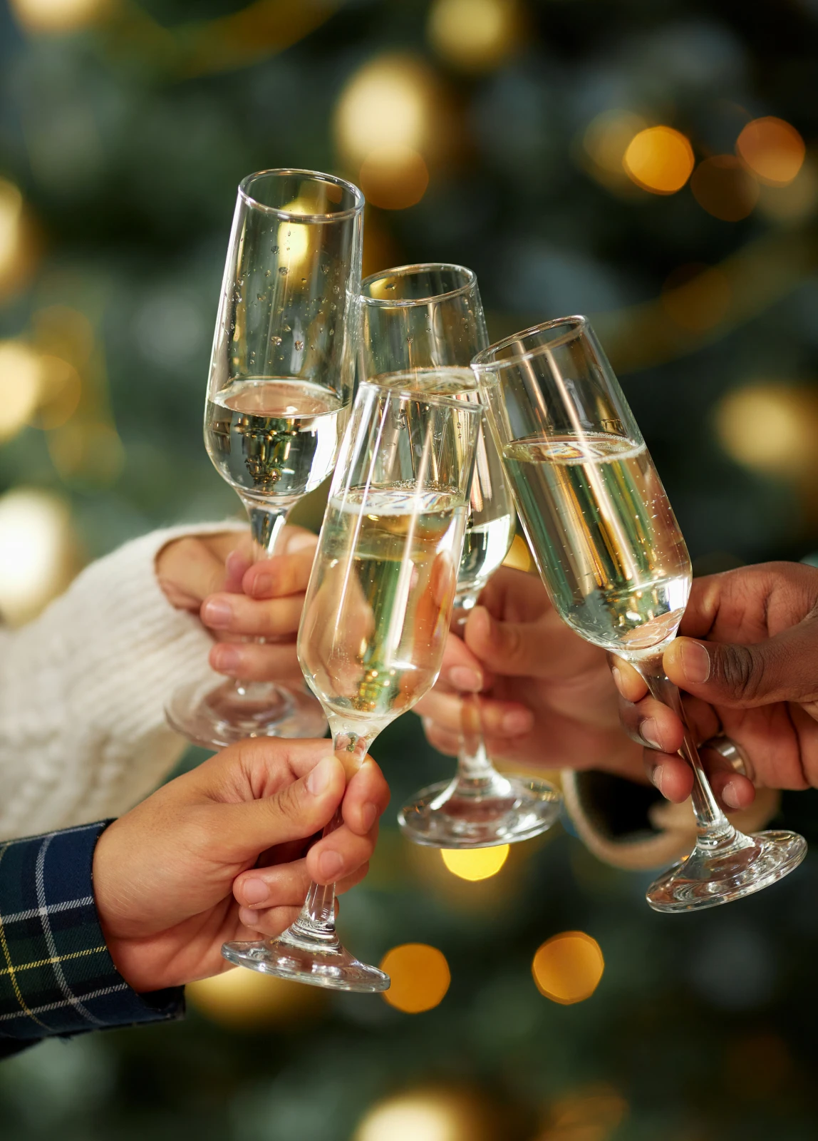 BWB Festive toast with sparkling wine